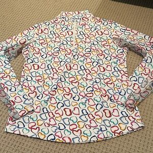 IBKUL Colorful Heart Pattern women’s Shirt
